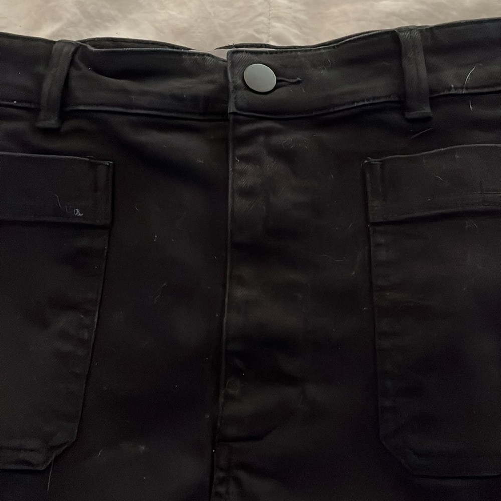 Everlane Black A-Line Patch Pocket Mini Skirt 16 - Picture 3 of 11